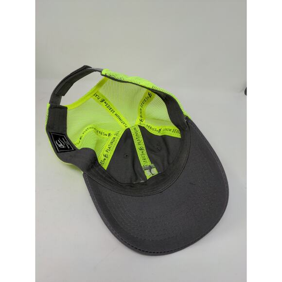 Youth Becks Hybrid Seeds Strapback Meshback Hat Black & Green Embroidered Logo - Picture 7 of 9